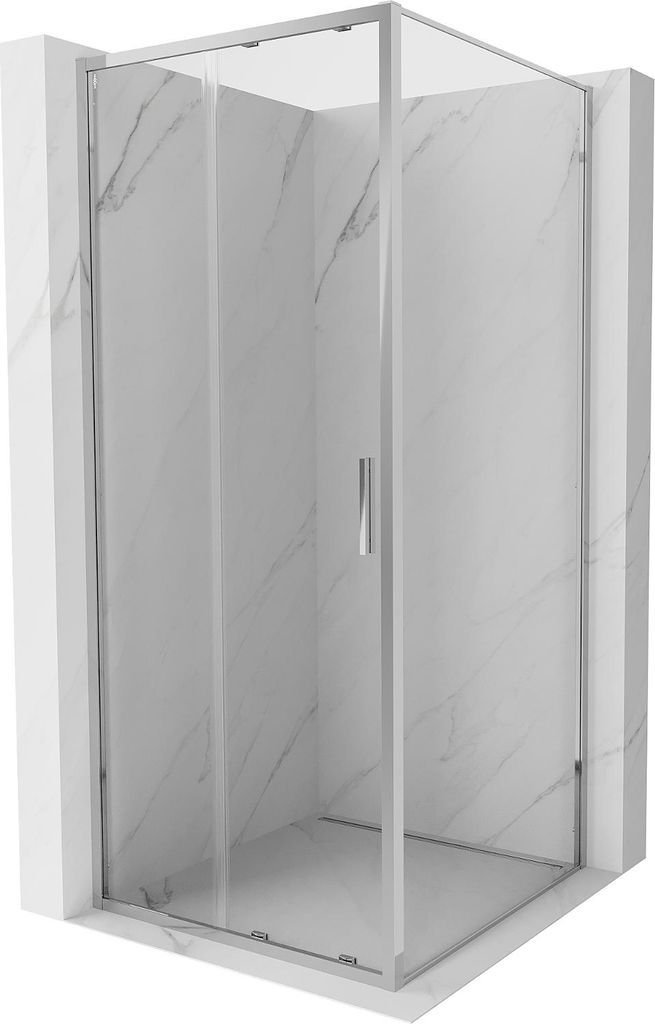 Mexen Exo Duschkabine Schiebetür 90 x 90 cm, transparent, Chrom - 8151-090-090-01-00