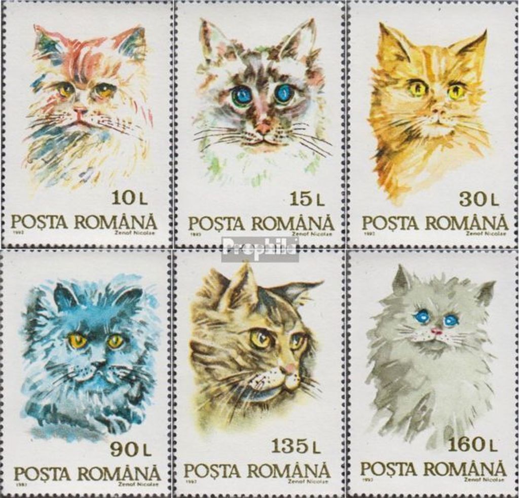 Briefmarken Rumänien 1993 Mi 4885-4890 (kompl.Ausg.) Produktbild 