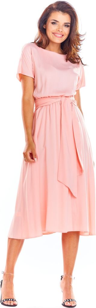 Awama Midikleid für Frauen Iseuflor A296 rosa L