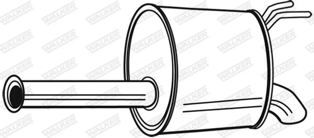Walker 24111 Silencieux arrière OE 287000X200 pour Hyundai i10 essence