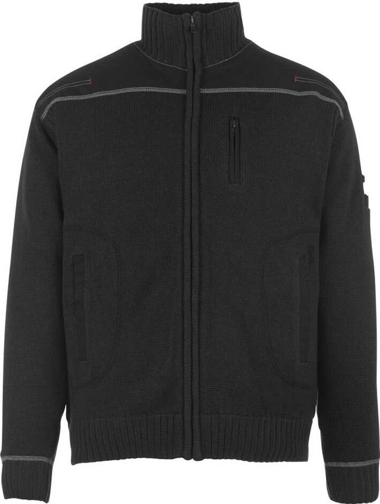 MASCOT Arta Strickjacke Größe S, schwarz | Packung (1 Stück)
