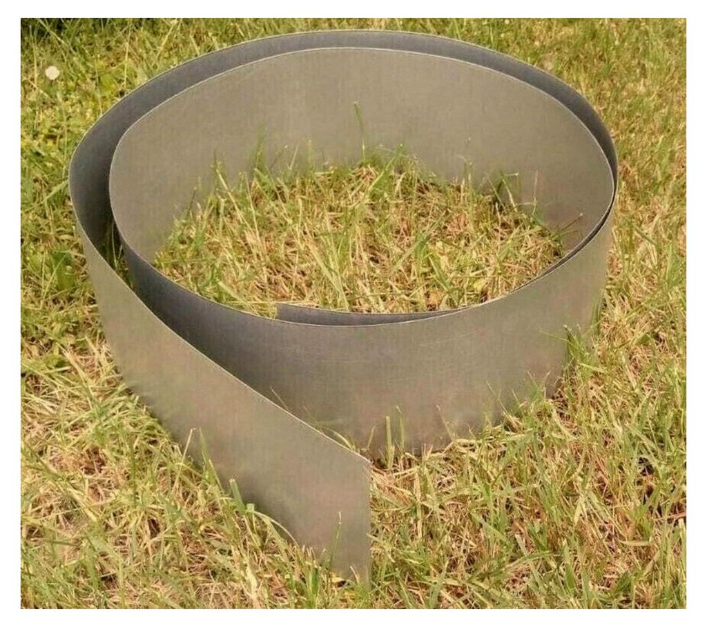 Rasenkante Rolle Edelstahl 20 cm hoch, 1-13 Meter