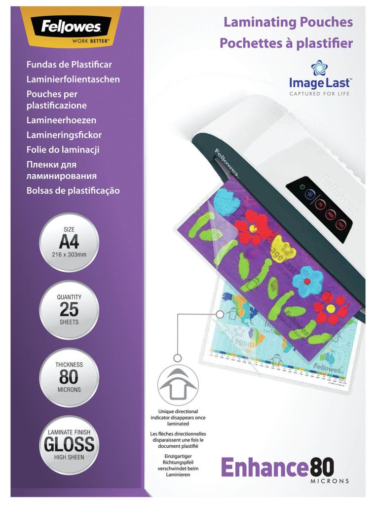 Fellowes 5396205 pellicola per plastificatrice 25 pz Immagine del prodotto 