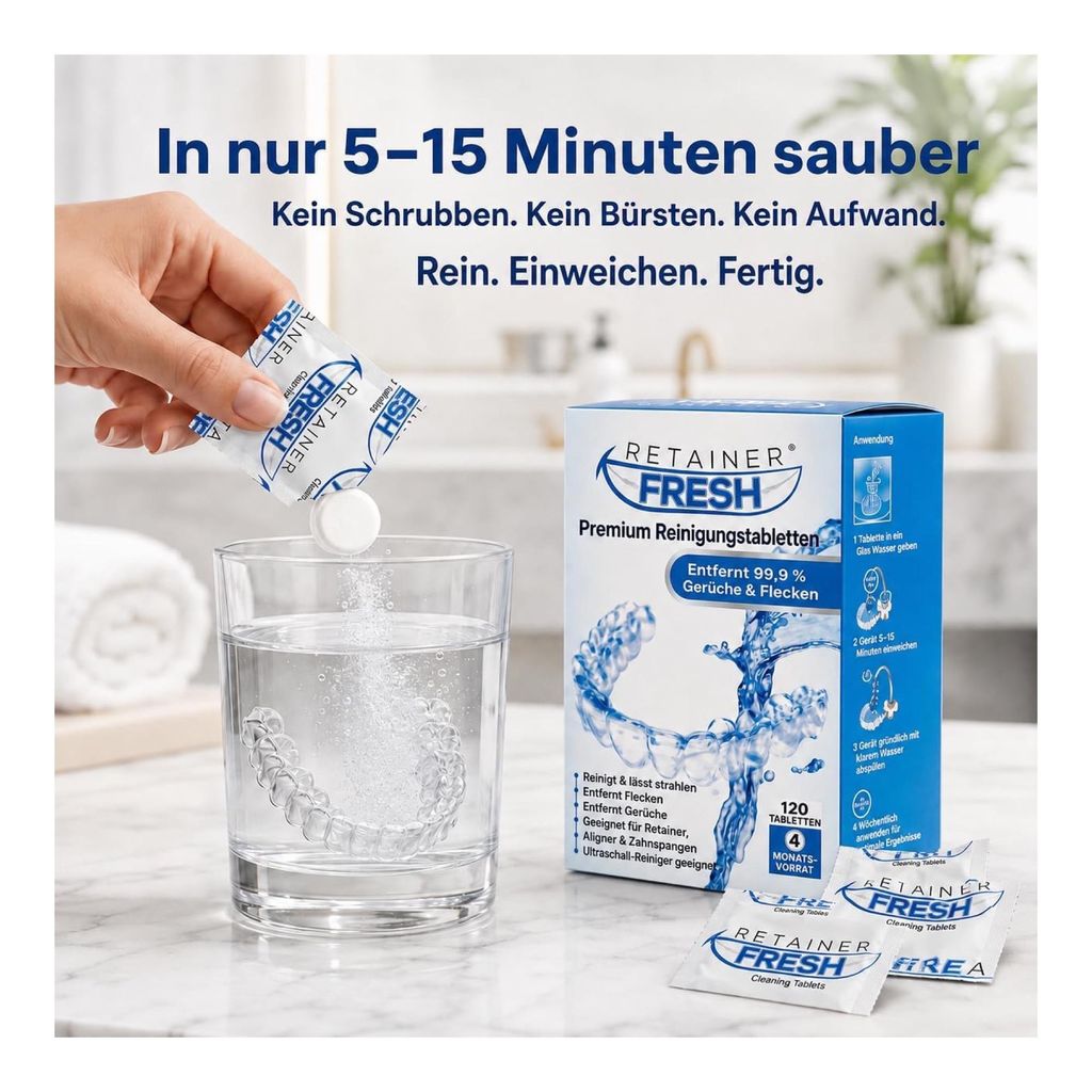 Retainer Fresh Zahnspangenreiniger für Retainer & Aligner, Produktbild 