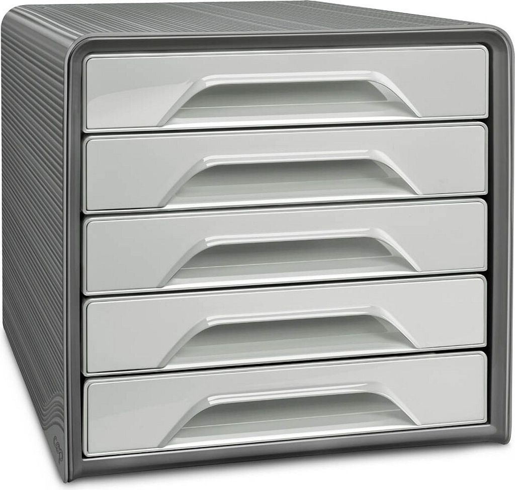 CEP Office Solution Schubladenbox Smoove lichtgrau mit 5 Schubladen 1071116361