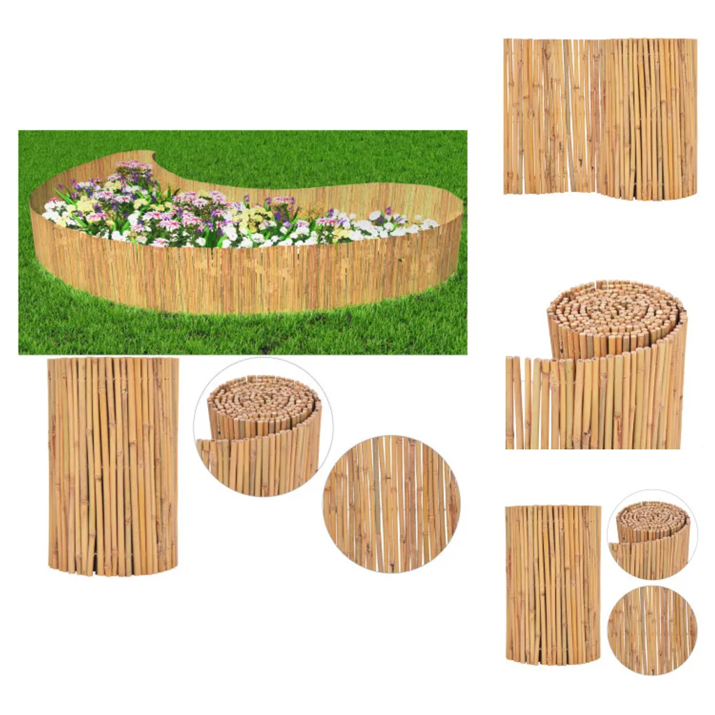 vidaXL Clôture de jardin en bambou 500x50cm - Panneau brise-vue naturel