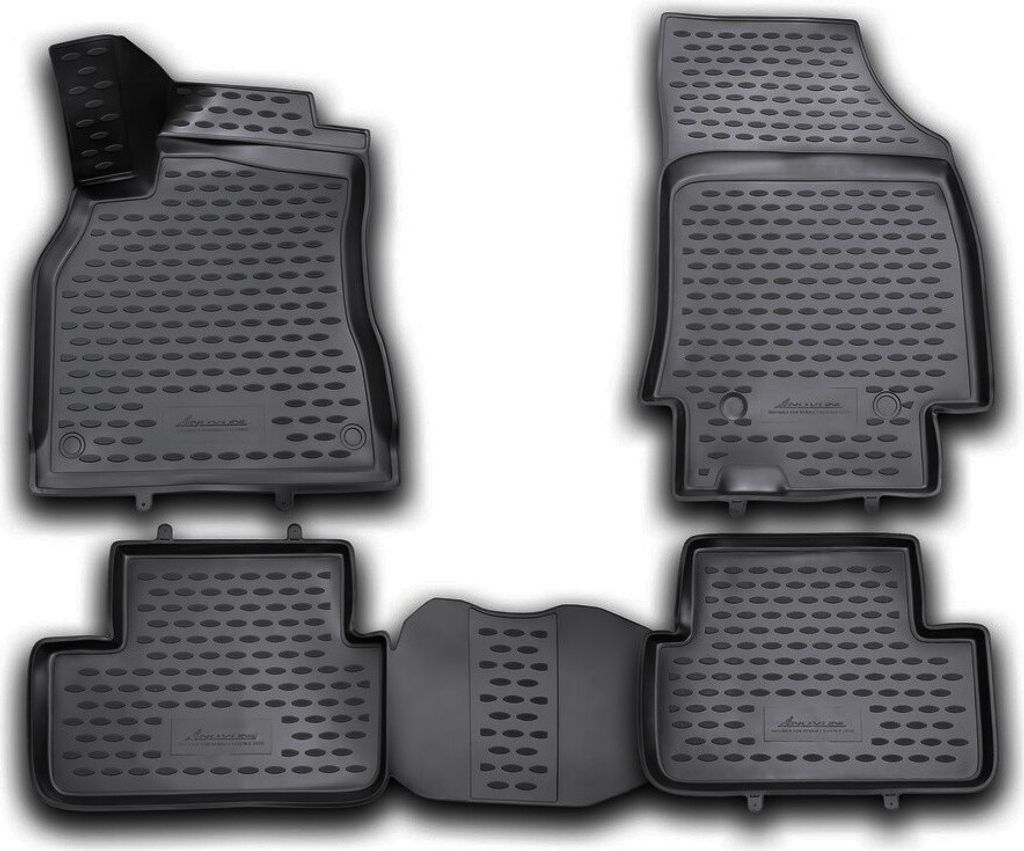 ELEMENT Gummi-Fussmatten 3D kompatible mit RENAULT Fluence, 2009->, 4 tlg.