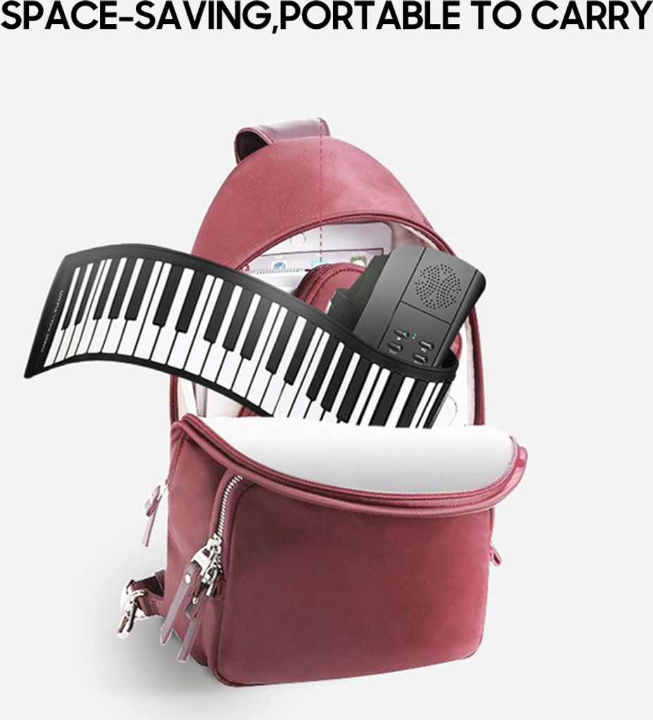 Rolovací piano se 49 klávesami a integrovaným Obrázek produktu 12