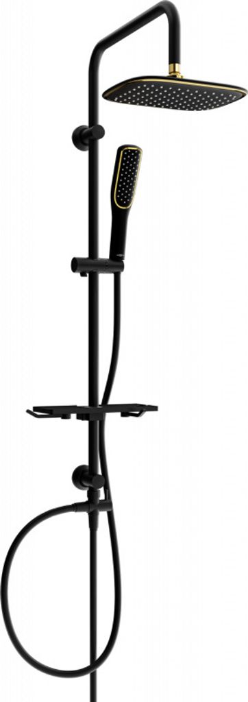 Mexen T49 Duschsäule, Schwarz/Gold - 798494993-75