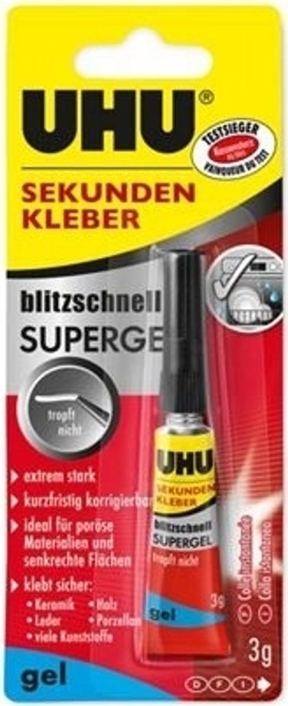 UHU Blitzschnell Trocknender Klebstoff, 3g