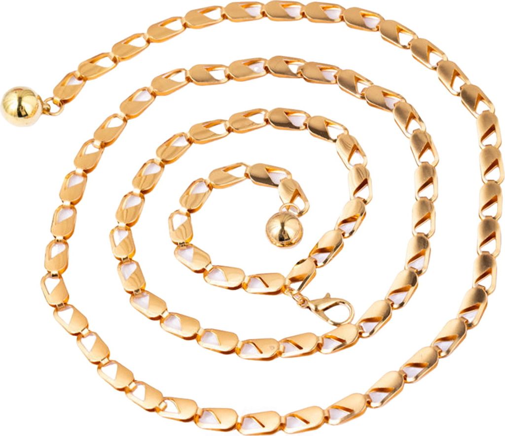 Kettengürtel für Damen, metallischer Taillengürtel, Produktbild 