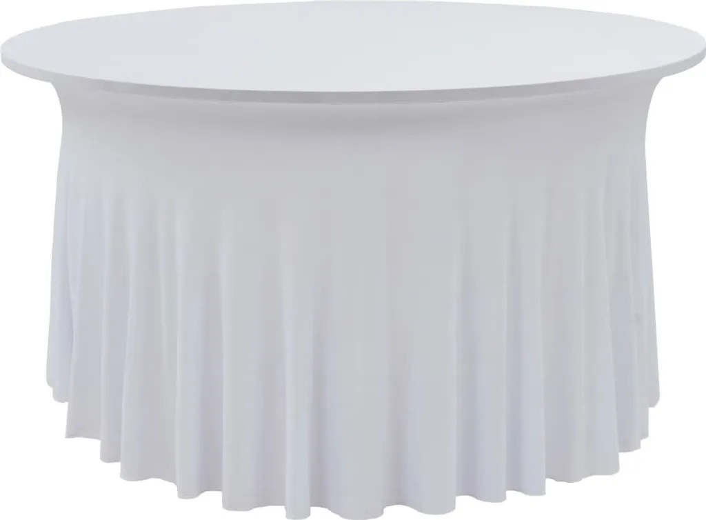The Living Store 2 pezzi tovaglie elasticizzate con bordo bianco 180 x 74 cm