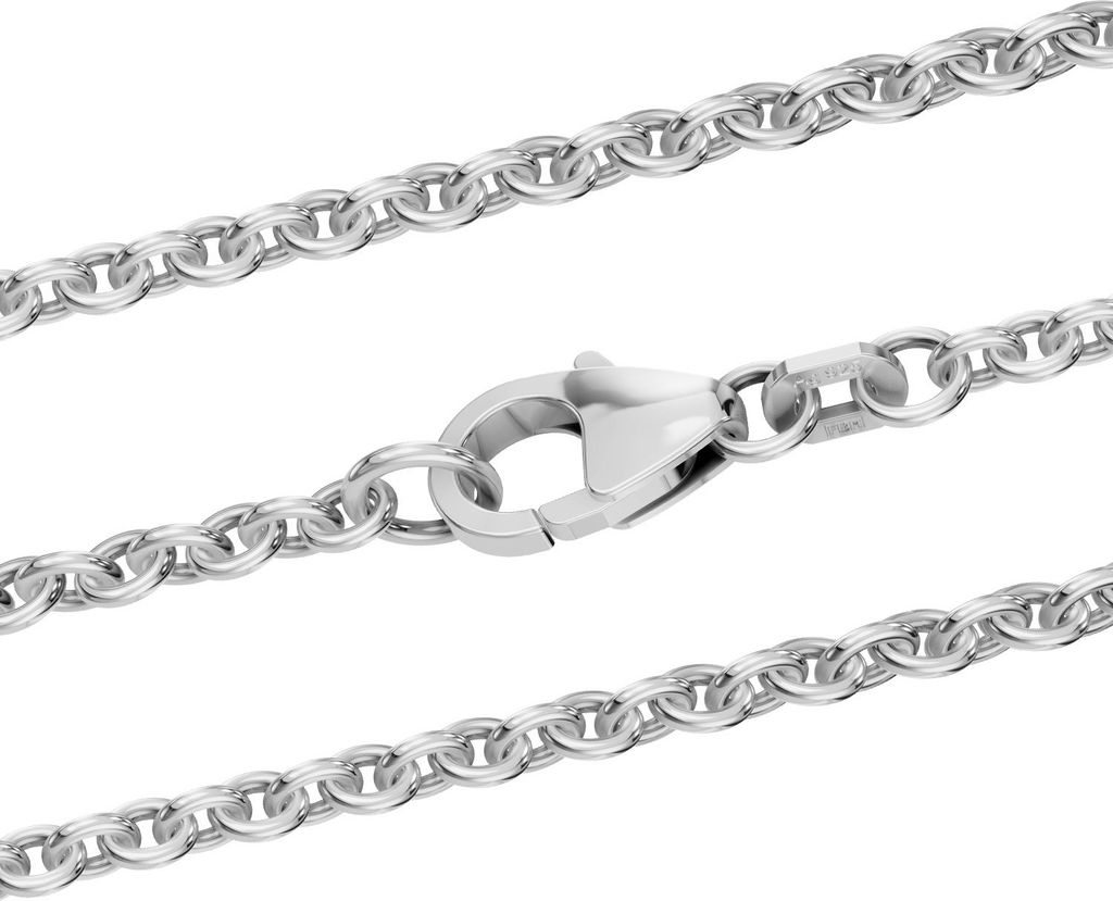 Silberkette Ankerkette Länge 80cm - Breite 2,8mm - 925 Produktbild 