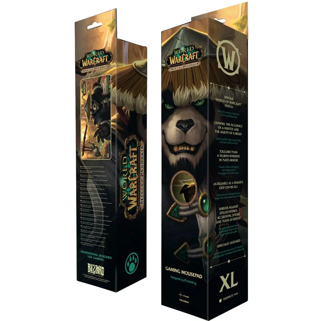 Tapis de jeu XL World of Warcraft pour setup gaming complet Pandaria
