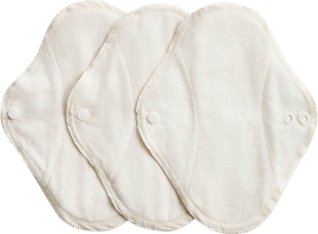 Damenbinden Classic - met vleugels, naturel, 3 stuks Productafbeelding 
