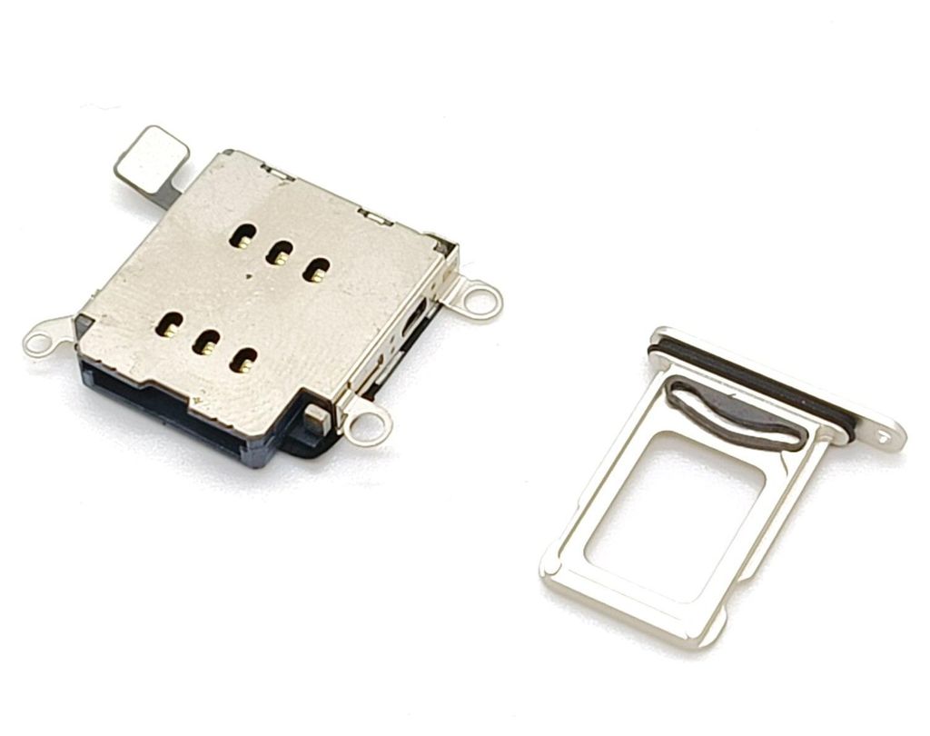 Dual-Sim-Fach für iPhone 12 Weiß mit Sim-Kartenleser – 2 Sim-Karten in einem Telefon
