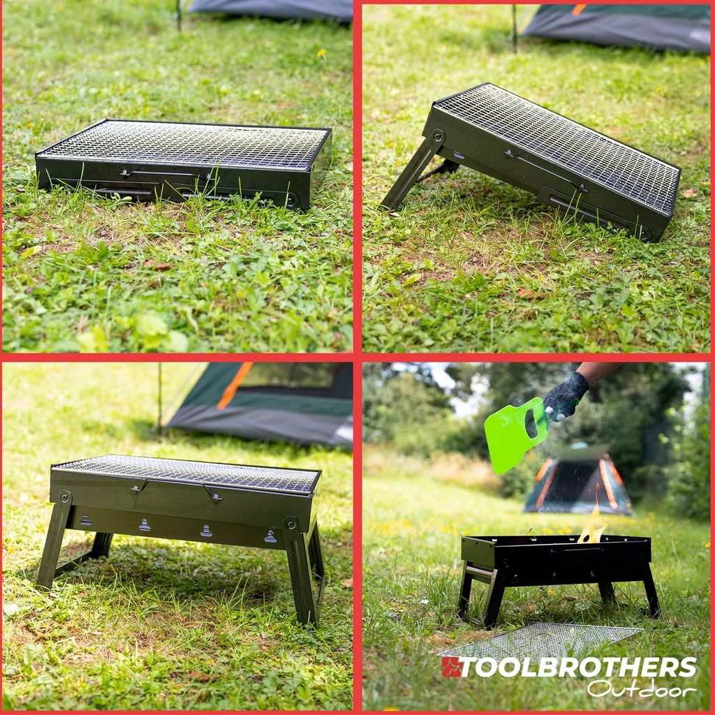 Toolbrothers Outdoor tragbarer Holzkohle Kaufland.de