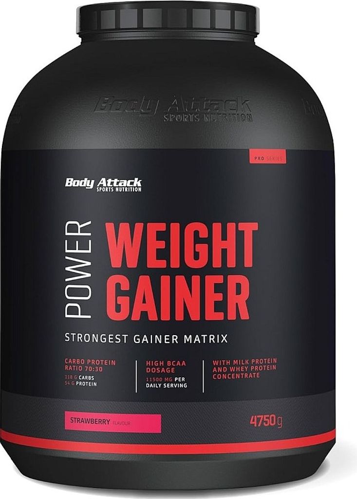 Body Attack Power Weight Gainer 4750g Strawberry