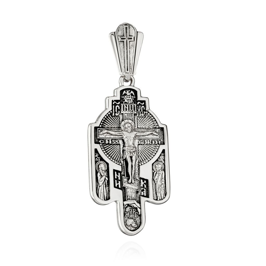 Kettenanhänger 925 Silber Kruzifix & Auferstehung Christi 31,7mm x 17mm göttlich