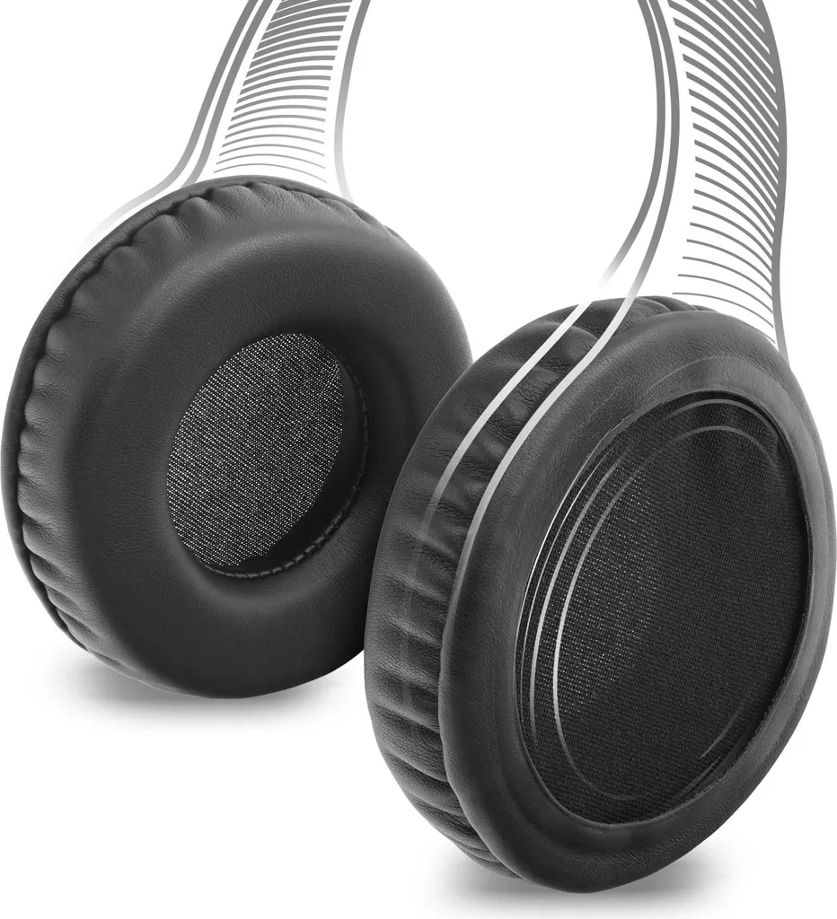 Kit di 2 cuscinetti di ricambio da 85 mm per apparecchi auricolari, cuffie headset compatibili con earpads, sostituzione spugnette con imbottitura materiale piacevole