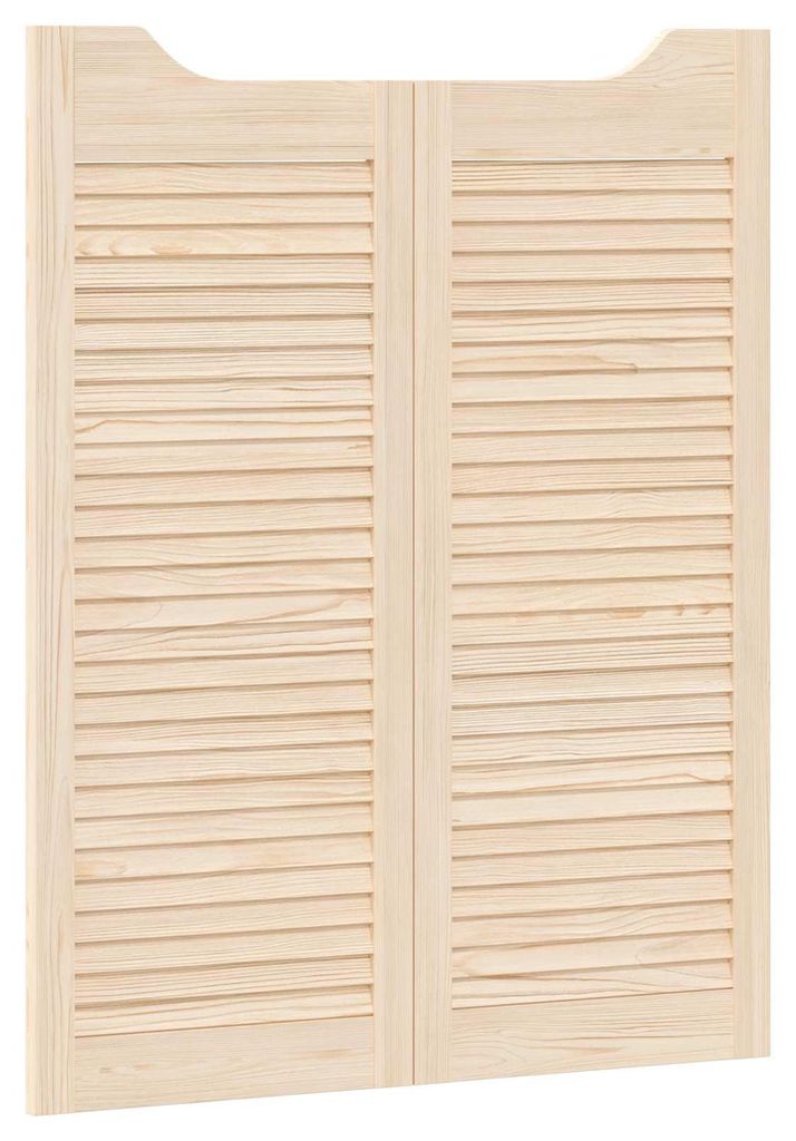 vidaXL : 2 portes battantes, 100 x 40 cm, en bois massif de Image du produit 