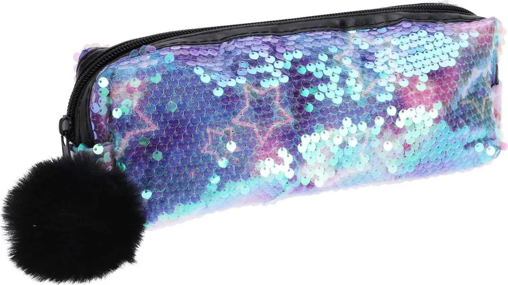 Borsa Portamatite Unicorno Con Lustrini Astuccio Cancelleria