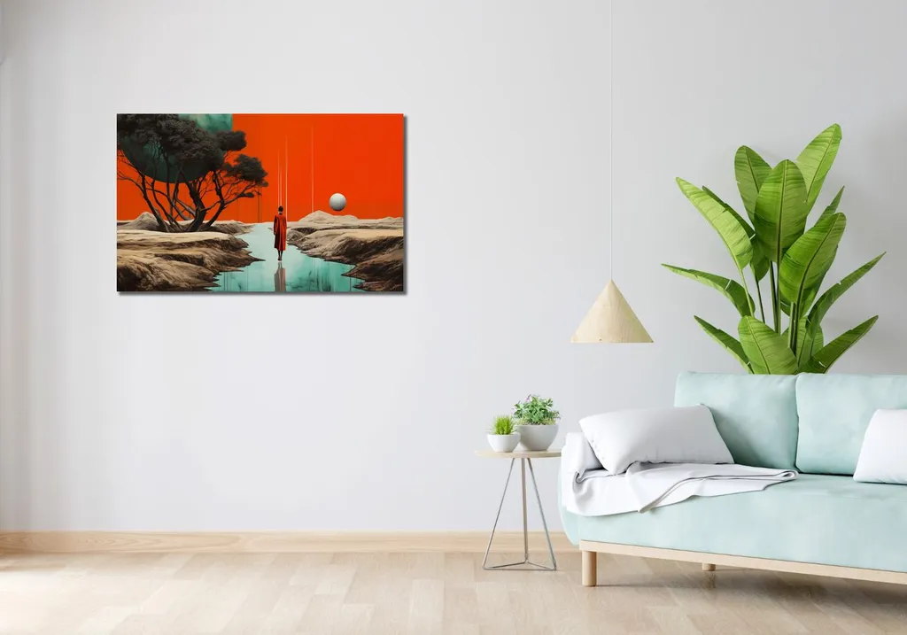Image 100 x 60 cm Parcours de décision sur l'eau - Décoration Murale