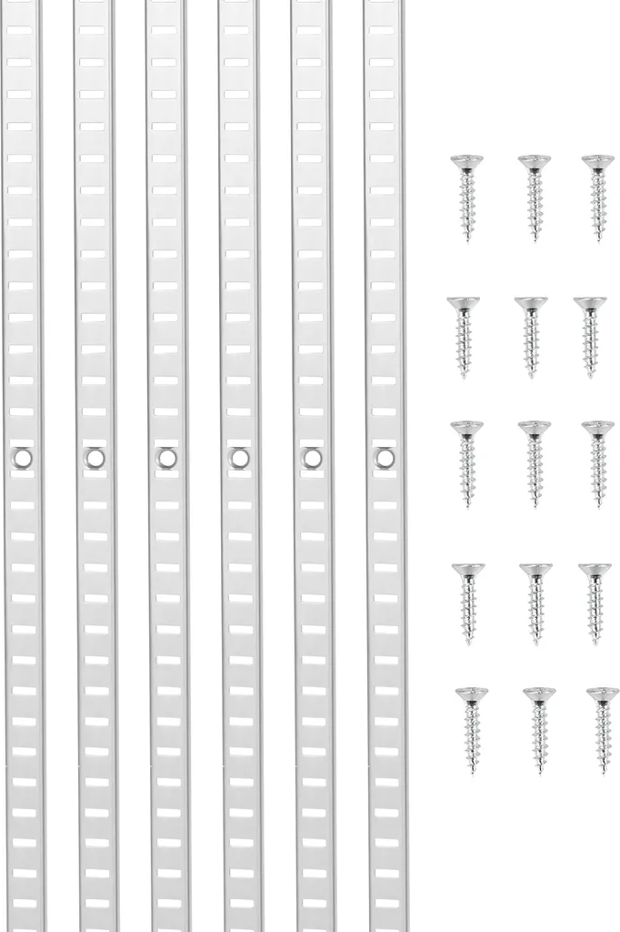 Smetti di Forare a Caso! Kit VEVOR 20 Binari Mensole Inox 184cm