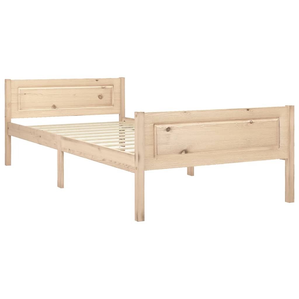 vidaXL Letto in legno massiccio di pino 90x200 cm Immagine del prodotto 