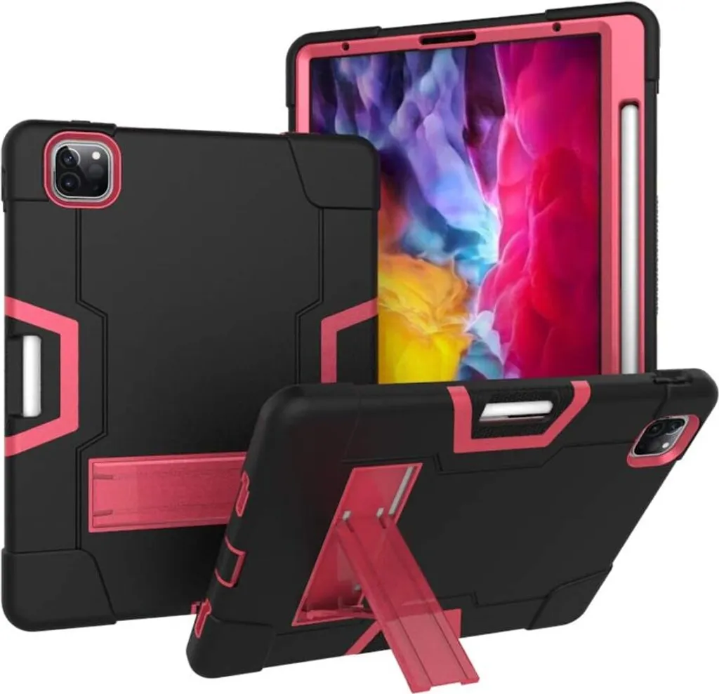 Custodia per iPad Pro 5/4/3 12,9" con supporto e stilo nero