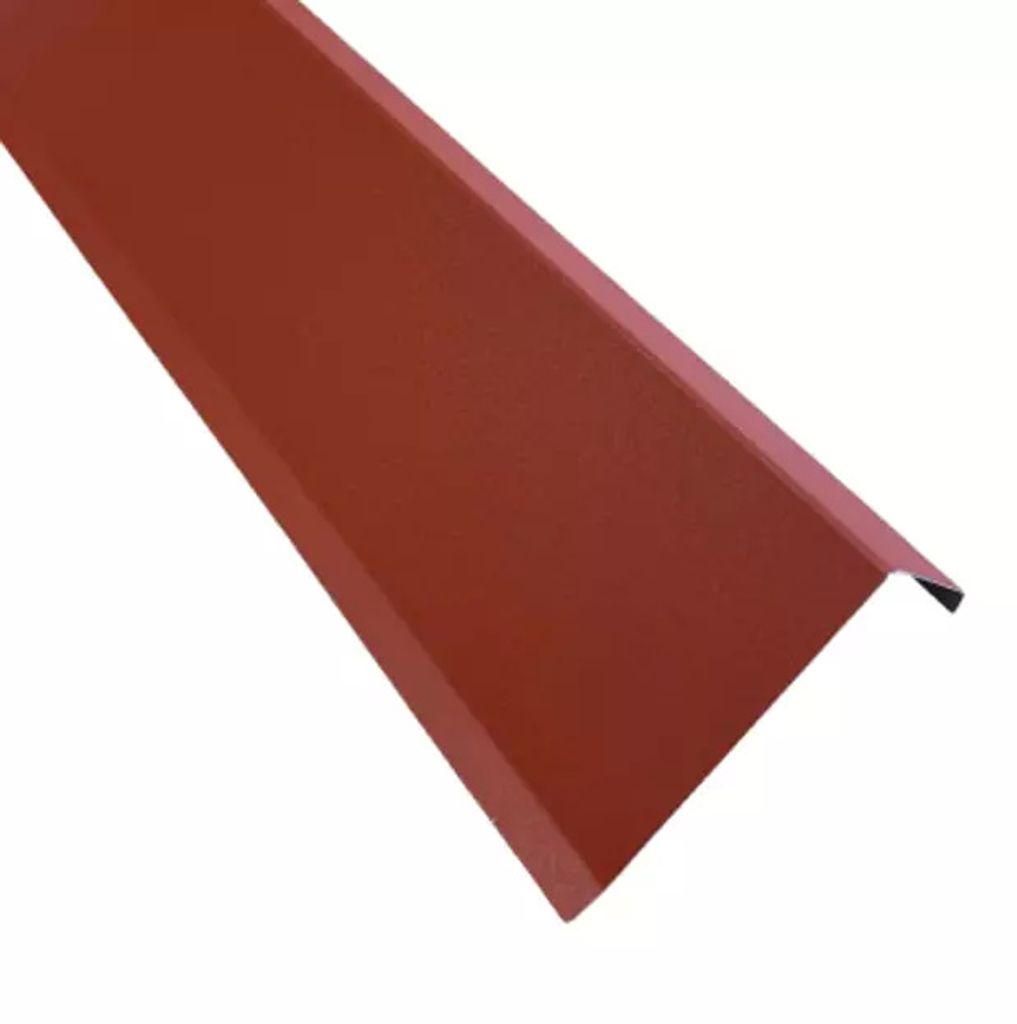 2 m Ortgangblech Roofart Ziegelrot RAL 3009