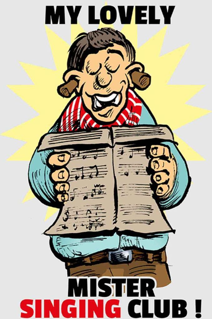 vianmo Holzschild 30x20 cm My lovely Mr Singing Club Dekoration