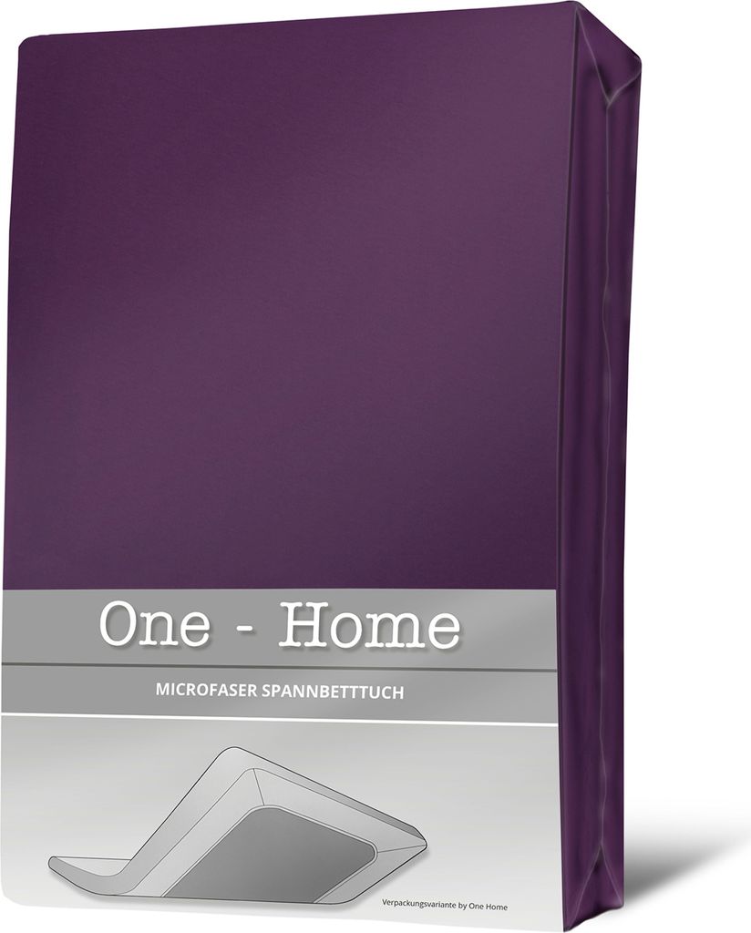 Spannbettlaken lila 140x200 cm - 160x200 cm Microfaser Spannbetttuch