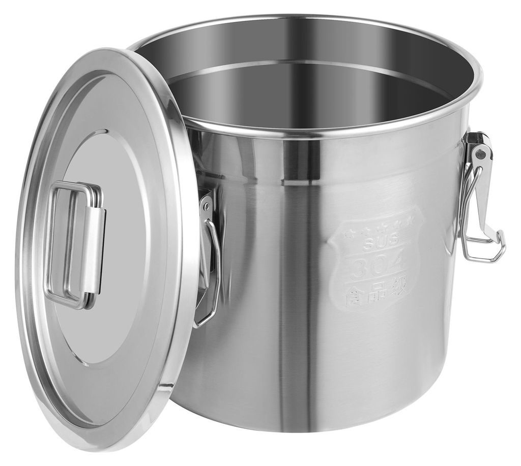 Seau de cuisine de 12 litres avec couvercle   Récipient à Image du produit 