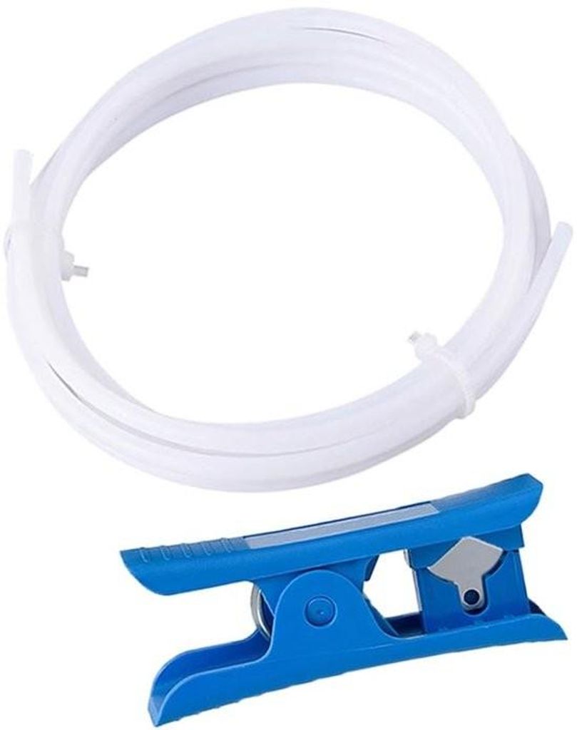 PTFE-Teflonschlauch für 3D-Drucker, 2 Meter – 4,0 mm Außendurchmesser / 2,0 mm Innendurchmesser – Ideal für 1,75-mm-Filament