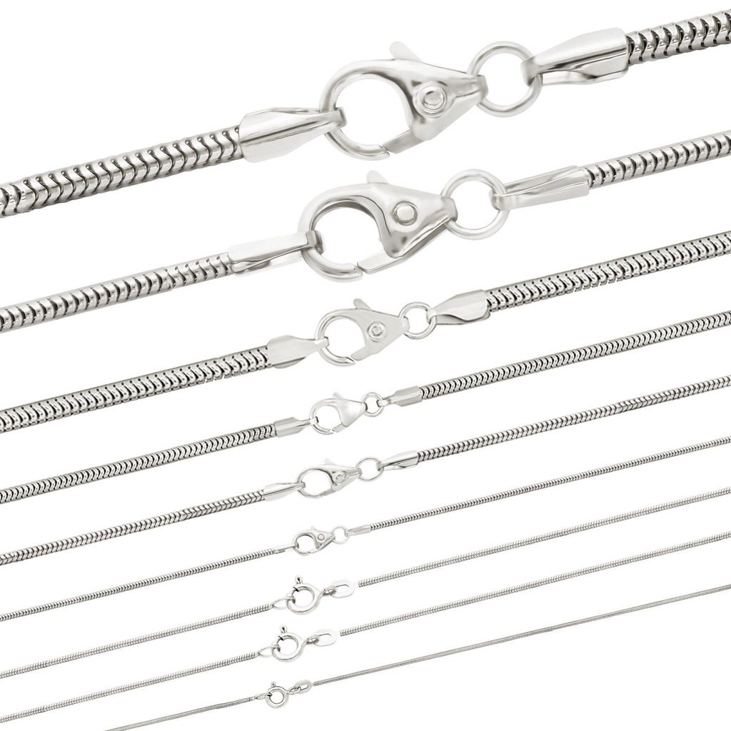 Silberkette Schlangenkette Länge 45cm - Breite 2,4mm - 925 Produktbild 