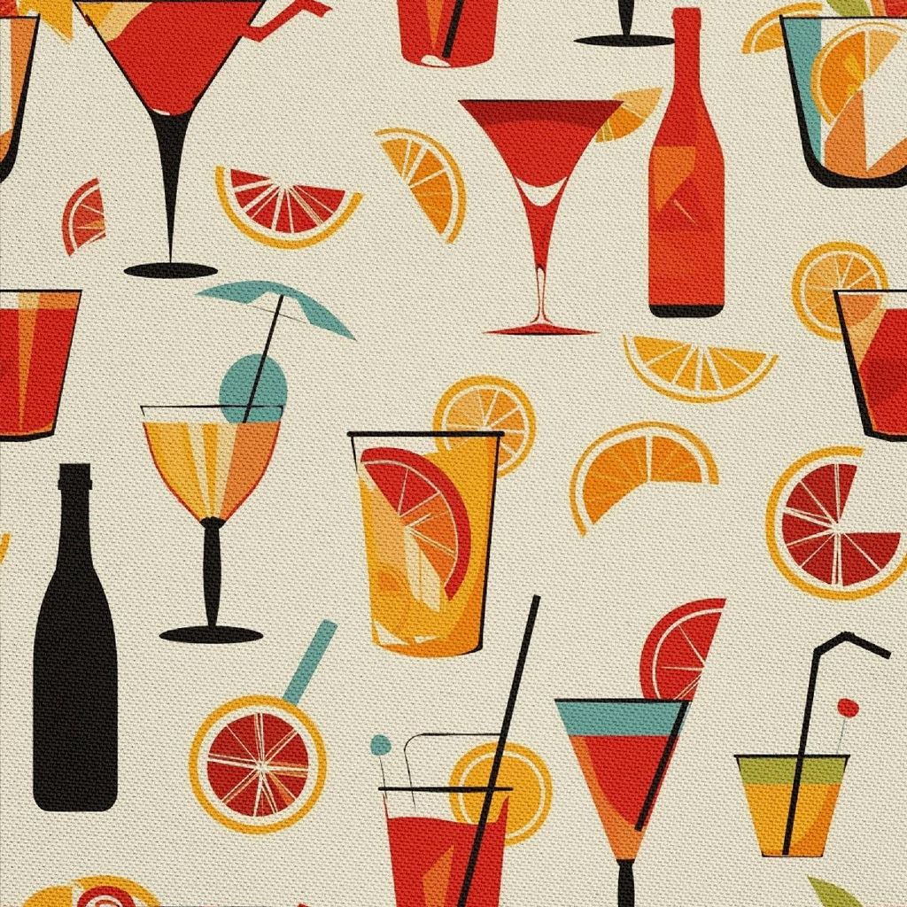 OUTDOOR DEKOSTOFFE OXFORD - Motiv Cocktail | DX8518