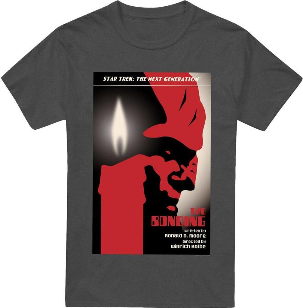 Star Trek - "The Next Generation Season 3 Episode 5" T-Shirt für Herren/Damen Uni TV17828 (XL) (Holzkohle)