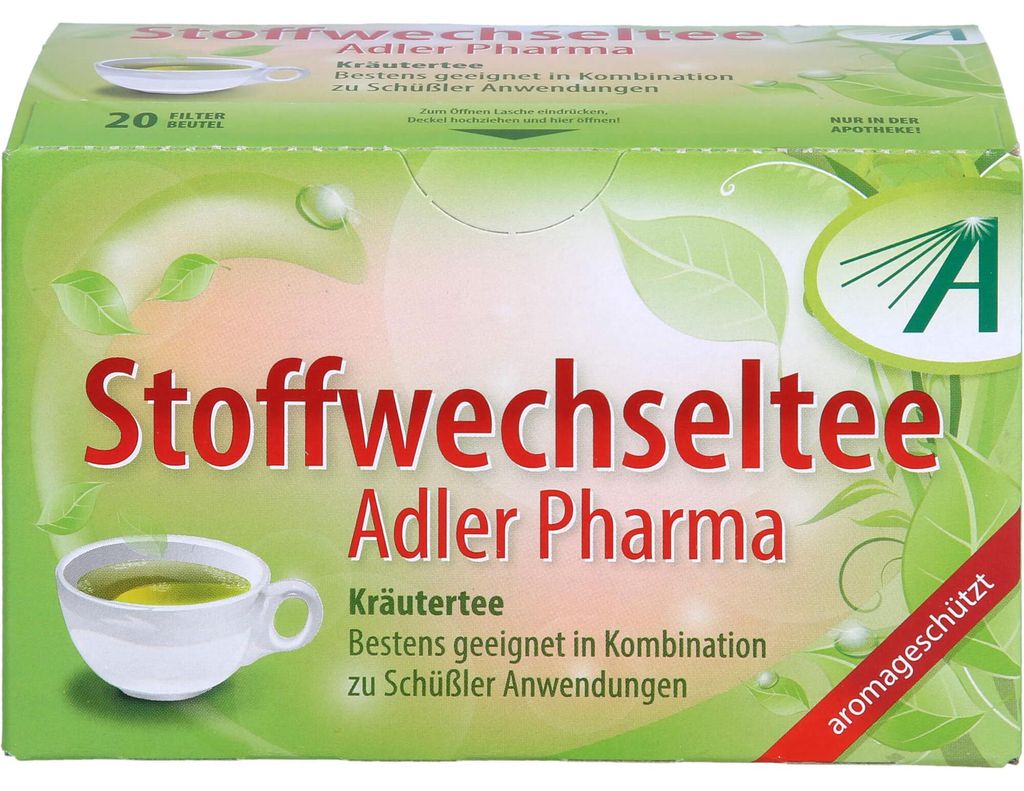 Adler Pharma Stoffwechseltee, 20 St. Beutel