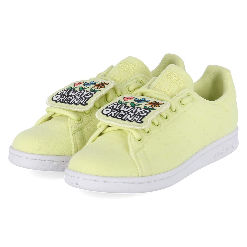 Adidas Damen Low Sneaker STAN SMITH Gelb Textil Größe: 39