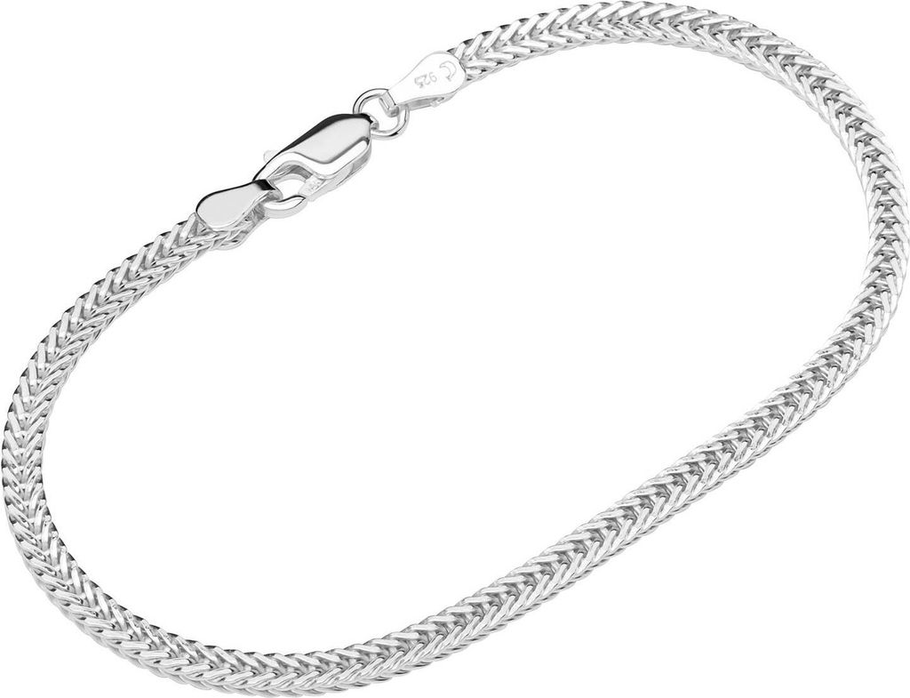 Armband 925 Sterling Silber 19cm Fuchsschwanzketten Produktbild 