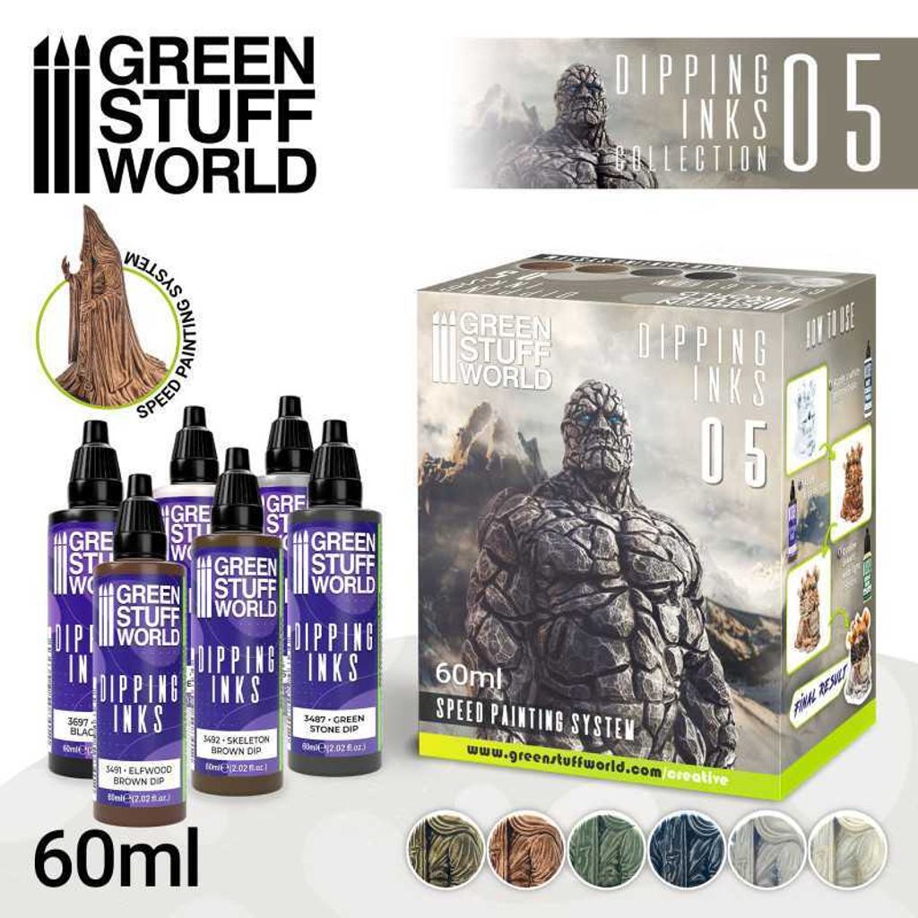 Green Stuff World - Dipping ink Kollektion 05 x6 60ml