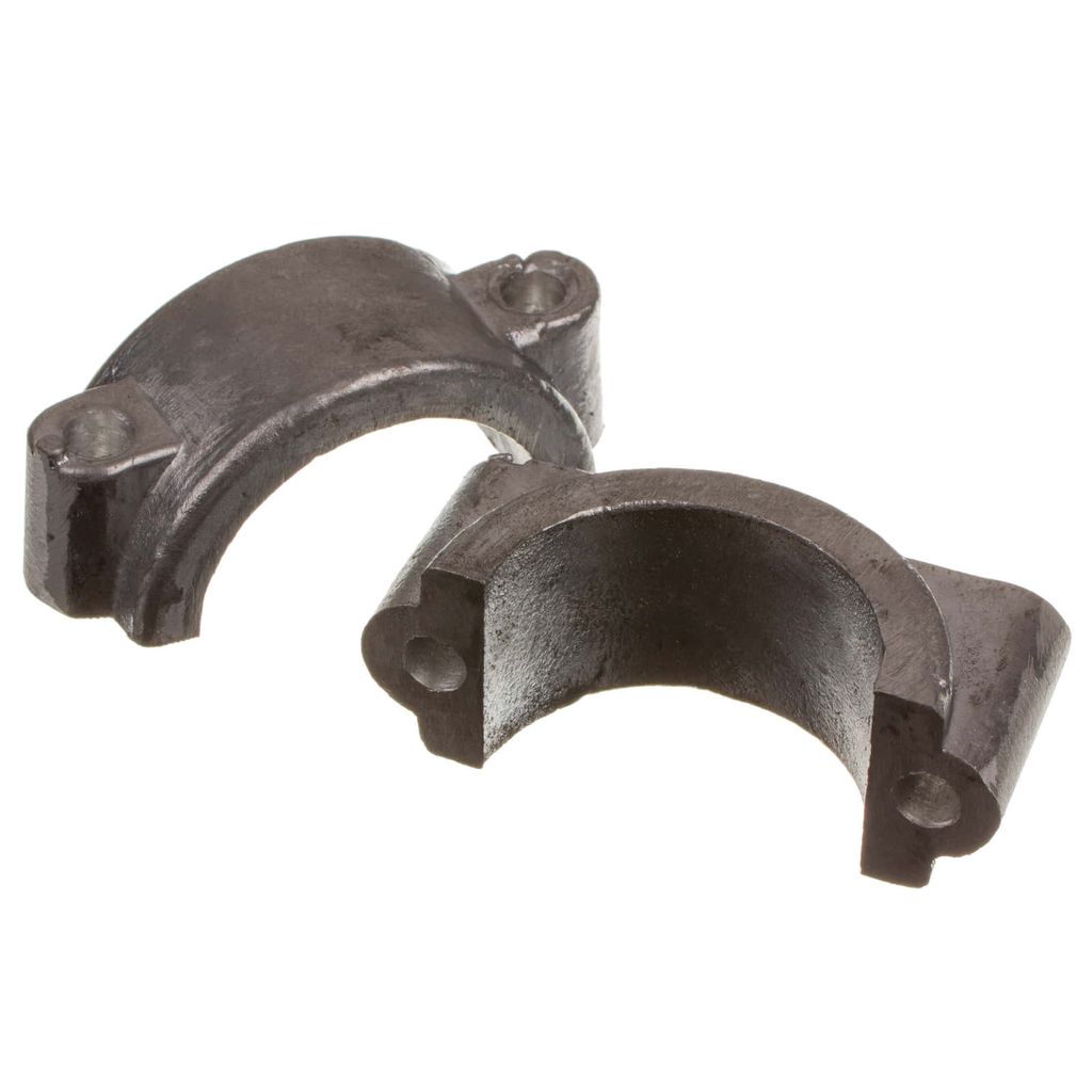 Set: Formstück innen + Klemmbrücke außen, für Schutzblech vorn - S50, S51, S70, SR50, SR80