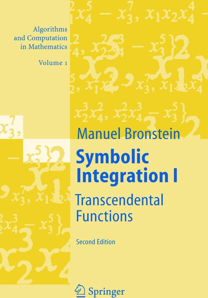 Symbolic Integration 1