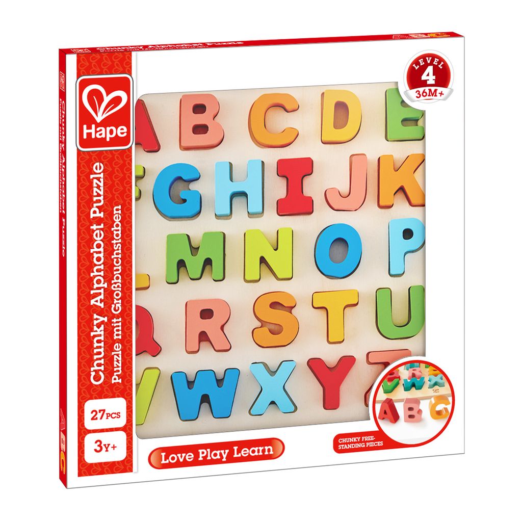 Hape Puzzle mit Großbuchstaben (Kinderpuzzle) Produktbild 