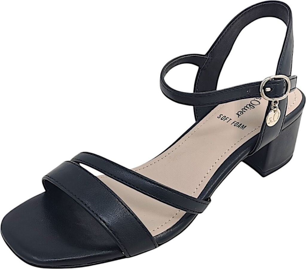 s.Oliver  Damenschuhe Hoch Sandalette Schwarz Freizeit, Produktbild 