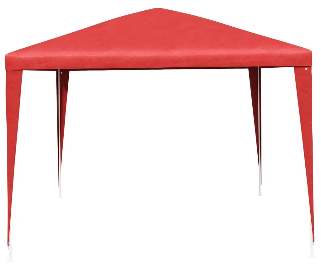 Tente de réception rouge 3x4m vidaXL : abri stable contre le soleil et pluie
