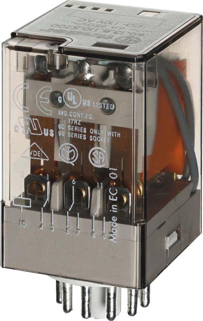 Finder Ind-Rel. 11pol. 110VAC 3W 60.13.8.110.0040 Produktbild 