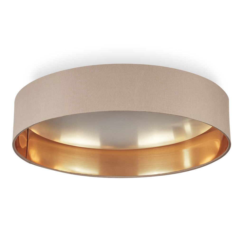 Piani »Piani« LED Deckenlampe runde aus Metall/Stoff in Rose