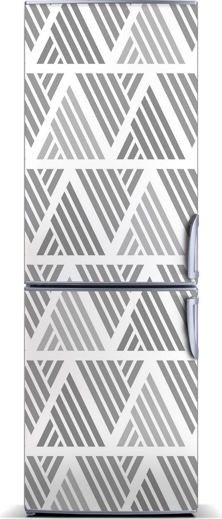 Tulup Kühlschrankdekoration - Magnetmatte - 70 cm x 190 cm - Magnet auf dem Kühlschrank - Geometrischer Hintergrund